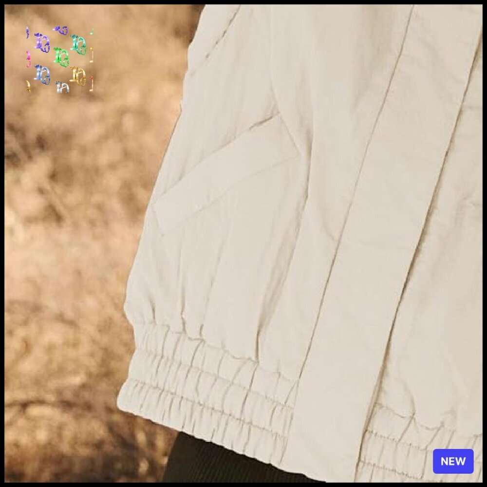 Cropped Puffer Vest Sleeveless Light Jacket Scrunch Collar Chic Minimal - Picture 5 of 8